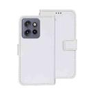 For Motorola Edge 50 Neo idewei Crazy Horse Texture Leather Phone Case(White) - 1