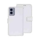 For Motorola Moto G55 5G idewei Crazy Horse Texture Leather Phone Case(White) - 1