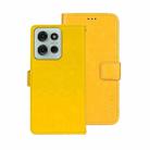 For Motorola Moto G75 5G idewei Crazy Horse Texture Leather Phone Case(Yellow) - 1