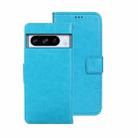 For Google Pixel 8 Pro idewei Crazy Horse Texture Leather Phone Case(Sky Blue) - 1