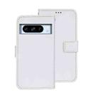 For Google Pixel 8 Pro idewei Crazy Horse Texture Leather Phone Case(White) - 1