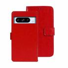 For Google Pixel 8 Pro idewei Crazy Horse Texture Leather Phone Case(Red) - 1