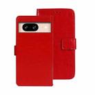 For Google Pixel 8 idewei Crazy Horse Texture Leather Phone Case(Red) - 1