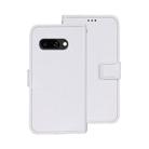 For Google Pixel 9a idewei Crazy Horse Texture Leather Phone Case(White) - 1