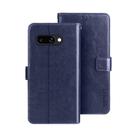 For Google Pixel 9a idewei Crazy Horse Texture Leather Phone Case(Blue) - 1