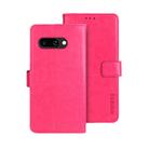 For Google Pixel 9a idewei Crazy Horse Texture Leather Phone Case(Rose Red) - 1