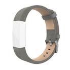 For Fitbit Charge 2 Plastic Leather Watch Band(Gray) - 1