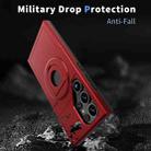For Samsung Galaxy S24 Ultra 5G Armor MagSafe Ring Holder Phone Case(Red) - 2