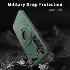 For Samsung Galaxy S24+ 5G Armor MagSafe Ring Holder Phone Case(Deep Green) - 2