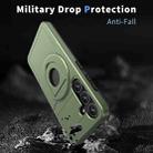For Samsung Galaxy S24+ 5G MagSafe Ring Holder Armor Phone Case(Olive Green) - 2