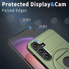 For Samsung Galaxy S24+ 5G MagSafe Ring Holder Armor Phone Case(Olive Green) - 3