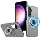 For Samsung Galaxy S24+ 5G MagSafe Ring Holder Armor Phone Case(Titanium Grey) - 1