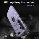 For Samsung Galaxy S24+ 5G Armor MagSafe Ring Holder Phone Case(Puple) - 2