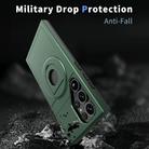 For Samsung Galaxy S25 Ultra 5G Armor MagSafe Ring Holder Phone Case(Deep Green) - 2