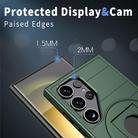 For Samsung Galaxy S25 Ultra 5G Armor MagSafe Ring Holder Phone Case(Deep Green) - 3