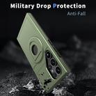 For Samsung Galaxy S25 Ultra 5G Armor MagSafe Ring Holder Phone Case(Olive Green) - 2