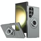 For Samsung Galaxy S25 Ultra 5G Armor MagSafe Ring Holder Phone Case(Titanium Grey) - 1