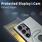 For Samsung Galaxy S25 Ultra 5G Armor MagSafe Ring Holder Phone Case(Titanium Grey) - 3