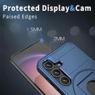 For Samsung Galaxy S25+ 5G Armor MagSafe Ring Holder Phone Case(Blue) - 3