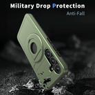 For Samsung Galaxy S25+ 5G Armor MagSafe Ring Holder Phone Case(Olive Green) - 2