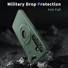 For Samsung Galaxy S25 5G Armor MagSafe Ring Holder Phone Case(Deep Green) - 2
