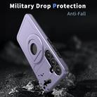 For Samsung Galaxy S25 5G Armor MagSafe Ring Holder Phone Case(Puple) - 2