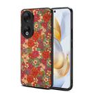 For Honor 90 Four Seasons Flower Language Series TPU Phone Case(Summer Red) - 1