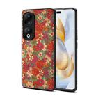 For Honor 90 Pro Four Seasons Flower Language Series TPU Phone Case(Summer Red) - 1