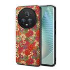 For Honor Magic5 Pro Four Seasons Flower Language Series TPU Phone Case(Summer Red) - 1