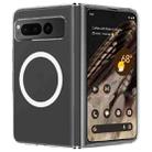For Google Pixel Fold Scratchproof PC Transparent MagSafe Phone Case - 1