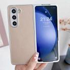 For Samsung Galaxy Z Fold5 5G Metallic Paint Leather Phone Case(Gold) - 1