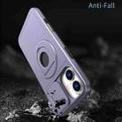 For iPhone 16 Plus Camshield MagSafe Ring Holder Armor Phone Case(Purple) - 2