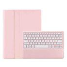 For Honor Pad 9 AH19 TPU Ultra-thin Detachable Bluetooth Keyboard Tablet Leather Case(Pink) - 1