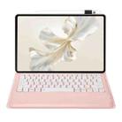 For Honor Pad 9 AH19 TPU Ultra-thin Detachable Bluetooth Keyboard Tablet Leather Case(Pink) - 2