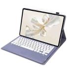 For Honor Pad 9 AH19 TPU Ultra-thin Detachable Bluetooth Keyboard Tablet Leather Case(Purple) - 3