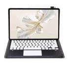 For Honor Pad 9 AH19-A TPU Ultra-thin Detachable Bluetooth Keyboard Tablet Leather Case with Touchpad(Black + White) - 2