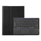 For Honor Pad 9 AH19-A TPU Ultra-thin Detachable Bluetooth Keyboard Tablet Leather Case with Touchpad(Black) - 1