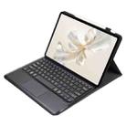 For Honor Pad 9 AH19-A TPU Ultra-thin Detachable Bluetooth Keyboard Tablet Leather Case with Touchpad(Black) - 3