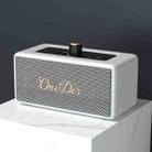 Oneder D3 Retro Leather Casing 30W Dual Units Wireless Bluetooth Speaker(White) - 1