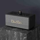 Oneder D3 Retro Leather Casing 30W Dual Units Wireless Bluetooth Speaker(Black) - 1