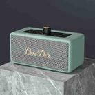 Oneder D3 Retro Leather Casing 30W Dual Units Wireless Bluetooth Speaker(Cyan) - 1