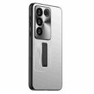 For vivo S16 Pro Frosted Metal Hybrid TPU Holder Phone Case(Silver) - 1