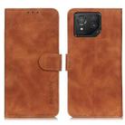 For Asus ROG Phone 8 KHAZNEH Retro Texture Flip Leather Phone Case(Brown) - 1