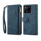 For Xiaomi 13T / 13T Pro / Redmi K60 Ultra ESEBLE Retro Frosted RFID Leather Phone Case(Dark Green) - 1