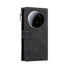 For Xiaomi 15 Ultra ESEBLE Retro Frosted RFID Leather Phone Case(Black) - 3