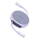 Baseus Free2Draw Type-C to Type-C 100W Retractable Charging Cable, Length:1m(Purple) - 1