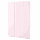 For Honor Pad 9 Tri-fold Silicone Leather Tablet Case(Pink) - 2