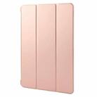 For Honor Pad 9 Tri-fold Silicone Leather Tablet Case(Rose Gold) - 2