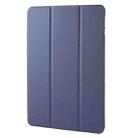 For Honor Pad 9 Tri-fold Silicone Leather Tablet Case(Dark Blue) - 2