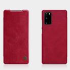 For Samsung Galaxy Note 20 NILLKIN QIN Series Crazy Horse Texture Horizontal Flip Leather Case with Card Slot(Red) - 1